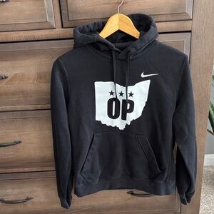 Nike black Club pullover hoodie w/an Ohio Premier Soccer Club(OP)graphic*Unisex*